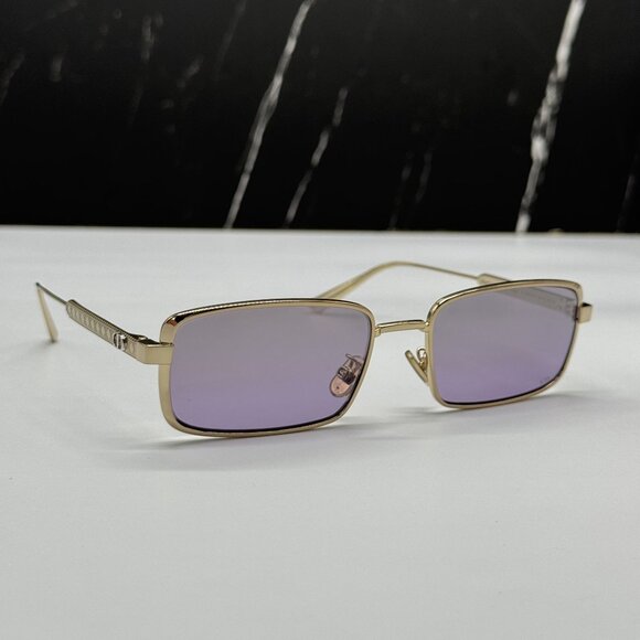 NEW DIOR DIORCANNAGE S2U C0G6 UNISEX GOLD/PURPLE SUNGLASSES - Picture 4 of 10